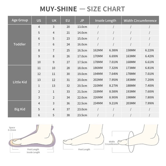 Dream Pairs Girls MUY-SHINE Flats Black Glitter Slip On Flats Size-4 NIB - Picture 8 of 8